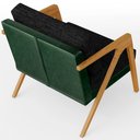 Ver imagem 6 de Poltrona Decorativa Para Sala Estar Pietra L02 Facto Verde Musgo Linho Chumbo - Lyam Decor