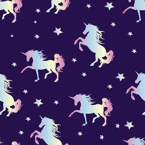 Papel de Parede Baby Unicórnios Coloridos - 3,30x0,50m