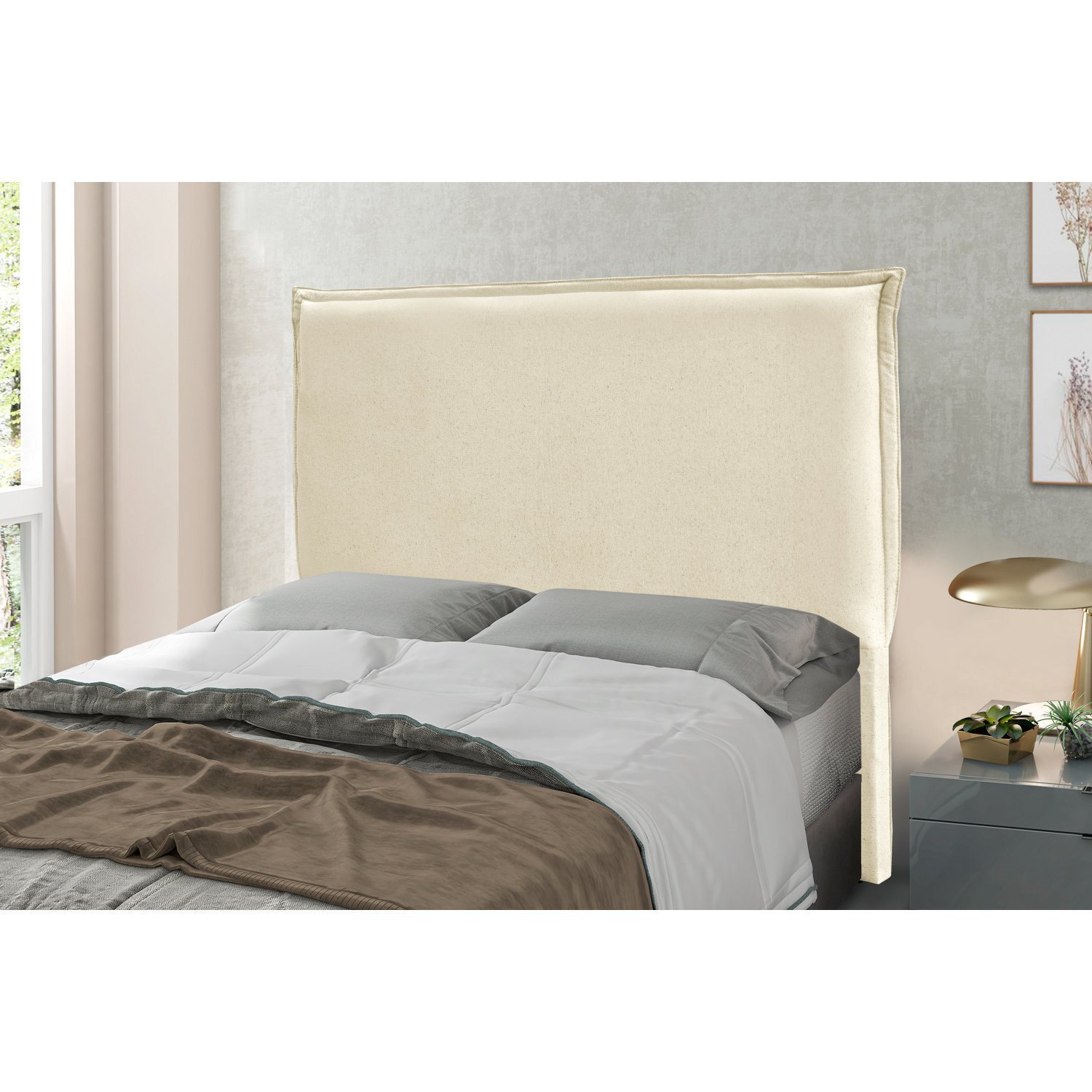 Cabeceira Casal 140cm Linho Veneza - 1