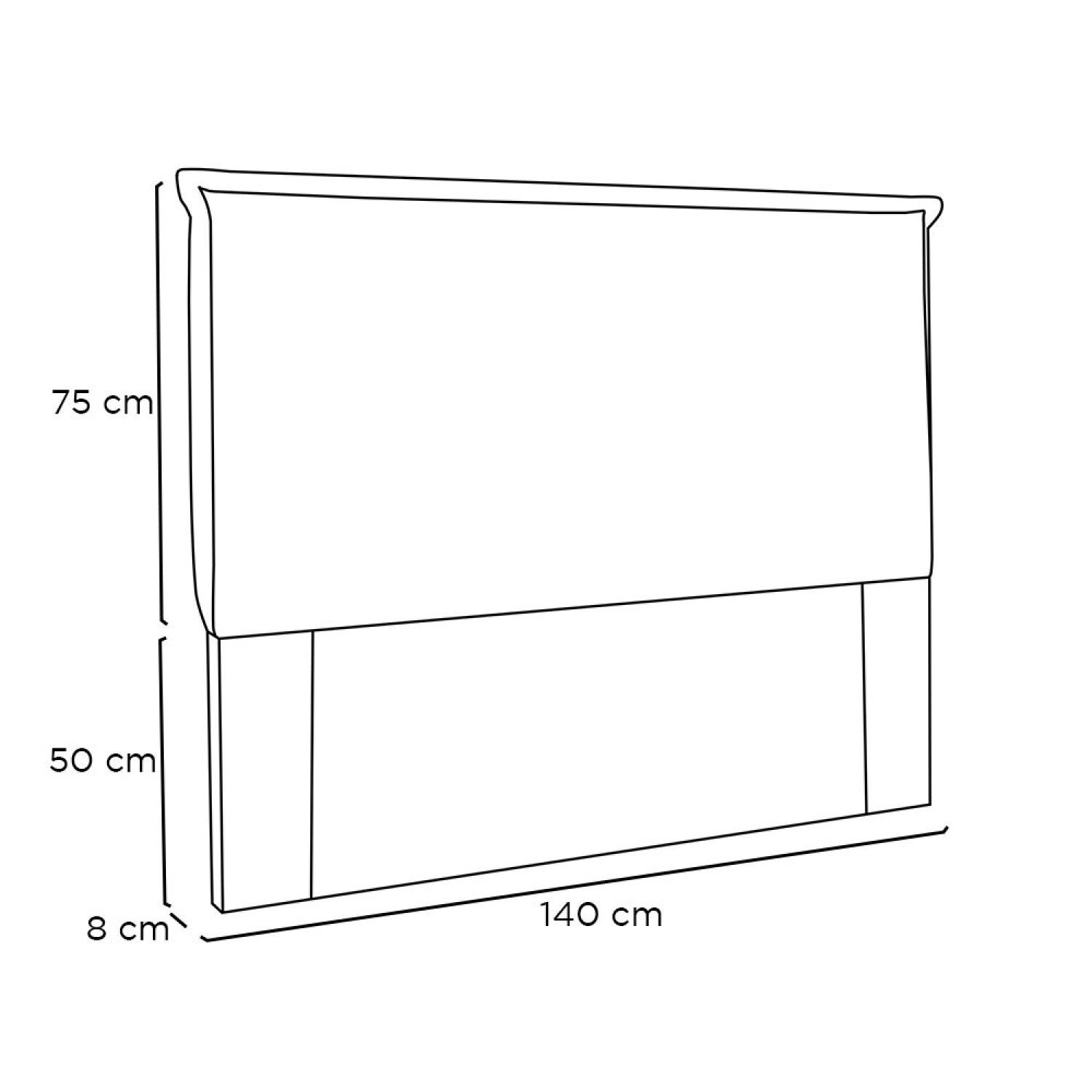 Cabeceira Casal 140cm Linho Veneza - 3