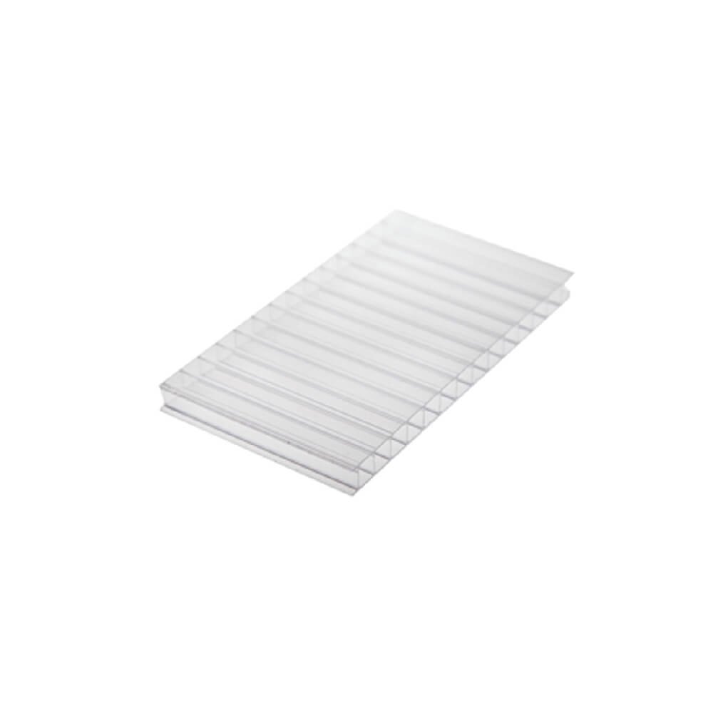 Chapa de Policarbonato Alveolar Cristal 6mm - 2,10m x 2,00m