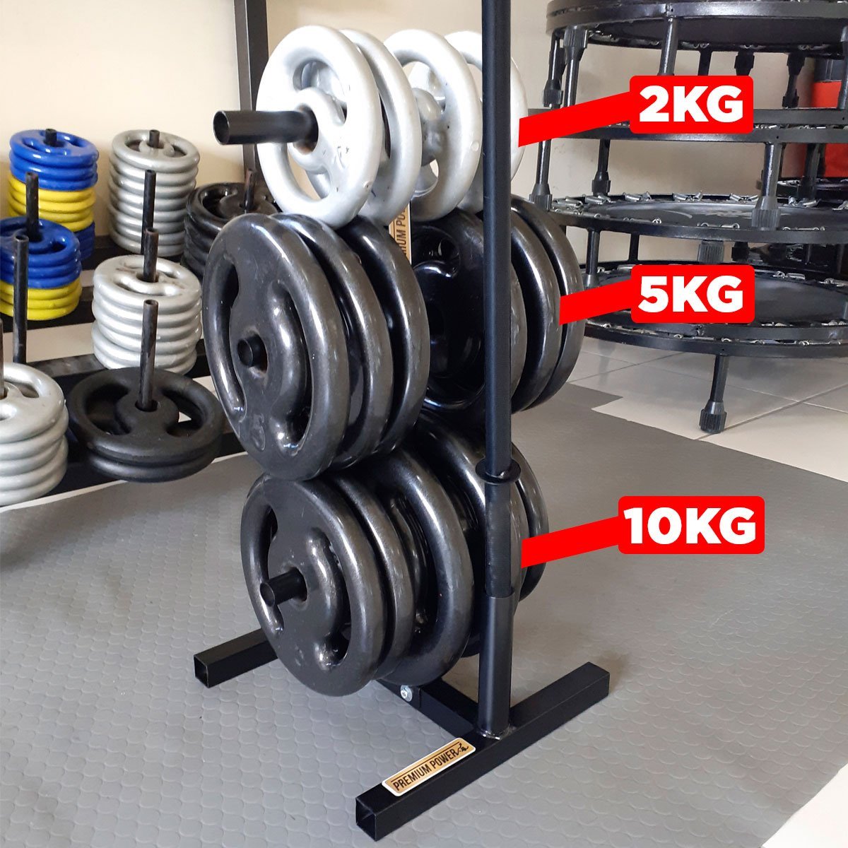 Halteres Anilha Barra Kit Musculação Peso Academia 25kg Yangfit