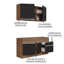 Ver imagem 5 de Armário de Cozinha Compacta 150cm Rustic/Preto Glamy Madesa 02