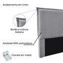 Ver imagem 4 de Cabeceira Queen Size 160cm Linho Veneza Cinza