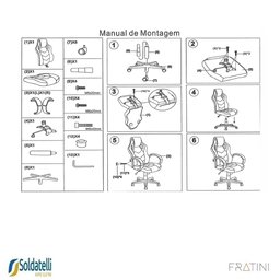 Cadeira Gamer Quest Pu Várias Cores - Fratini - 12