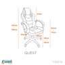 Cadeira Gamer Quest Pu Várias Cores - Fratini - 11