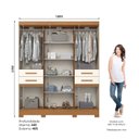 Ver imagem 3 de Guarda Roupa Casal 6 Portas 4 Gavetas B392