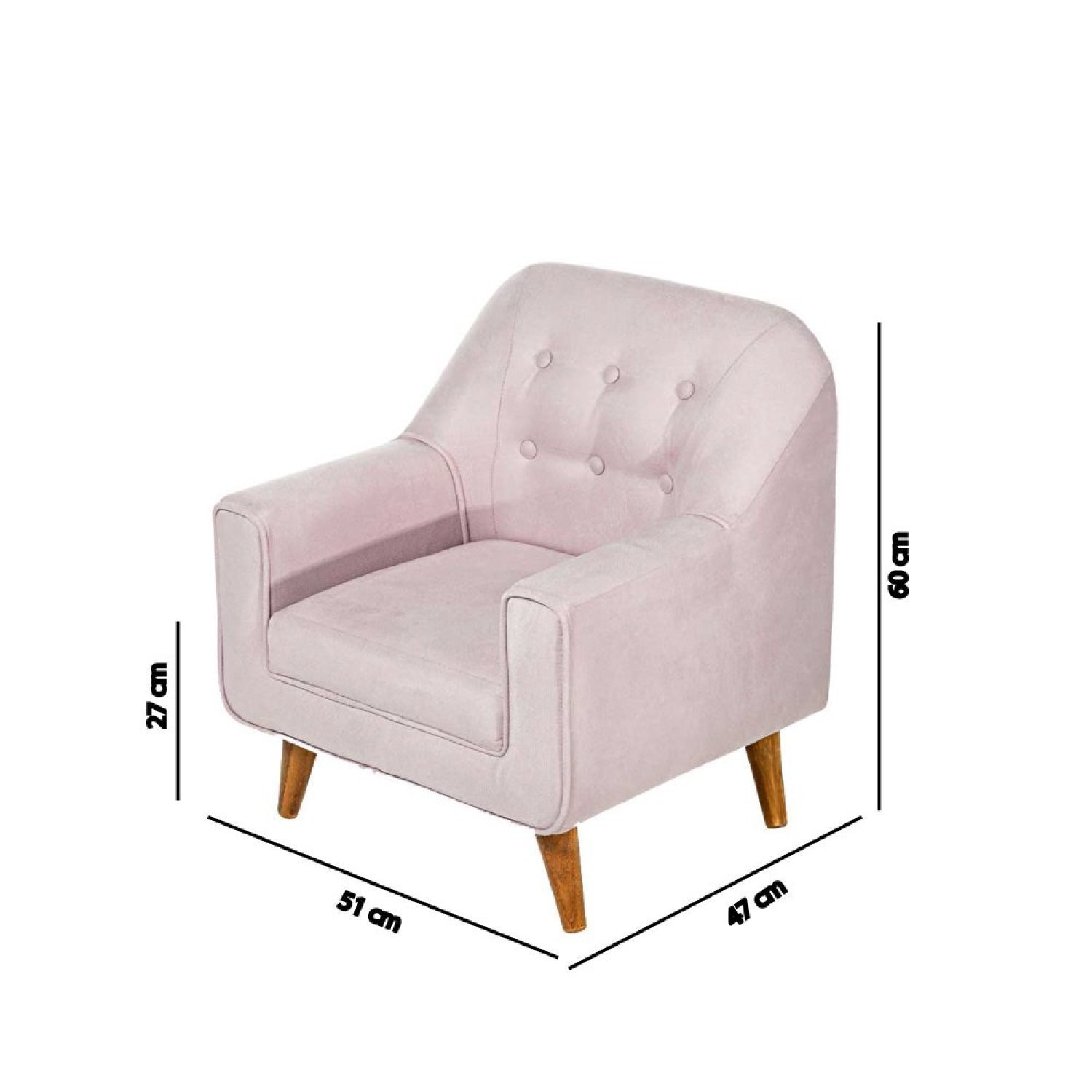 Poltrona Infantil Montessori Comfort Espuma D20 Casatema - 6