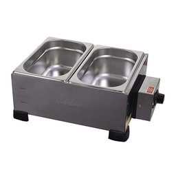 Derretedeira Industrial 2 Cubas 2,5kg Dr2 Marchesoni Banho-maria Multiuso Inox 110v - 2