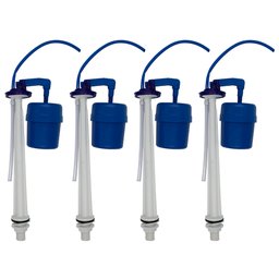 Reparo Mecanismo Polyutil Kit Entrada D’água Boia Descarga Caixa Acoplada Universal (Kit C/ 4 peças) - 1 Reparo Mecanismo Polyutil Kit Entrada D’água Boia Descarga Caixa Acoplada Universal (Kit C/ 4 peças) - 1