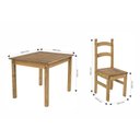 Ver imagem 3 de Conjunto de Mesa 100x80cm 4 Cadeiras Cancun Marrom