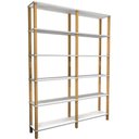 Ver imagem 1 de Estante Madeira 6 Prateleiras Branca Evolukit 140X26X186