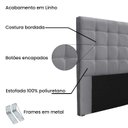 Ver imagem 4 de Cabeceira Queen 160cm Linho Verona Cinza