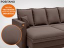 Ver imagem 6 de Sofá Positano 2,60M sem Caixa, Retrátil e Reclinável Velosuede - Chocolate