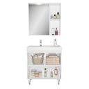 Ver imagem 5 de Gabinete Banheiro com Cuba e Espelheira Multimóveis CR10061 Branco/Legno Crema