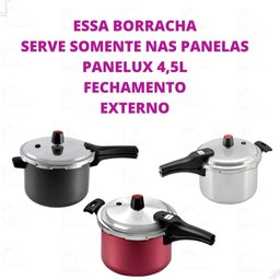 Borracha de Silicone Panela de Pressão Panelux 4,5 Litros Fechamento Externo - 4