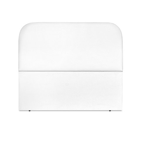Cabeceira Estofada Queen Alana 160cm Courino Branco