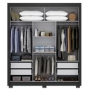 Ver imagem 2 de Guarda Roupa 3 Portas 4 Gavetas Com Pés Serenity Yescasa