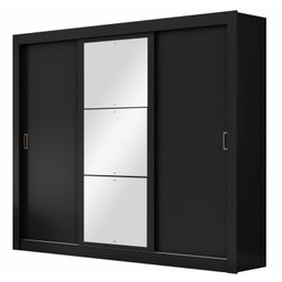 Guarda Roupa 3 Portas 4 Gavetas Com Espelho Serenity Yescasa - 3