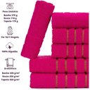 Ver imagem 4 de Jogo de Toalha Montreal 2 Banhão + 2 Rosto + 2 Tapete Piso Luxuoso 100% Algodão Rosa Pink