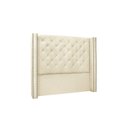Ver imagem 2 de Cabeceira Casal 140cm Linho Vicenza Branco