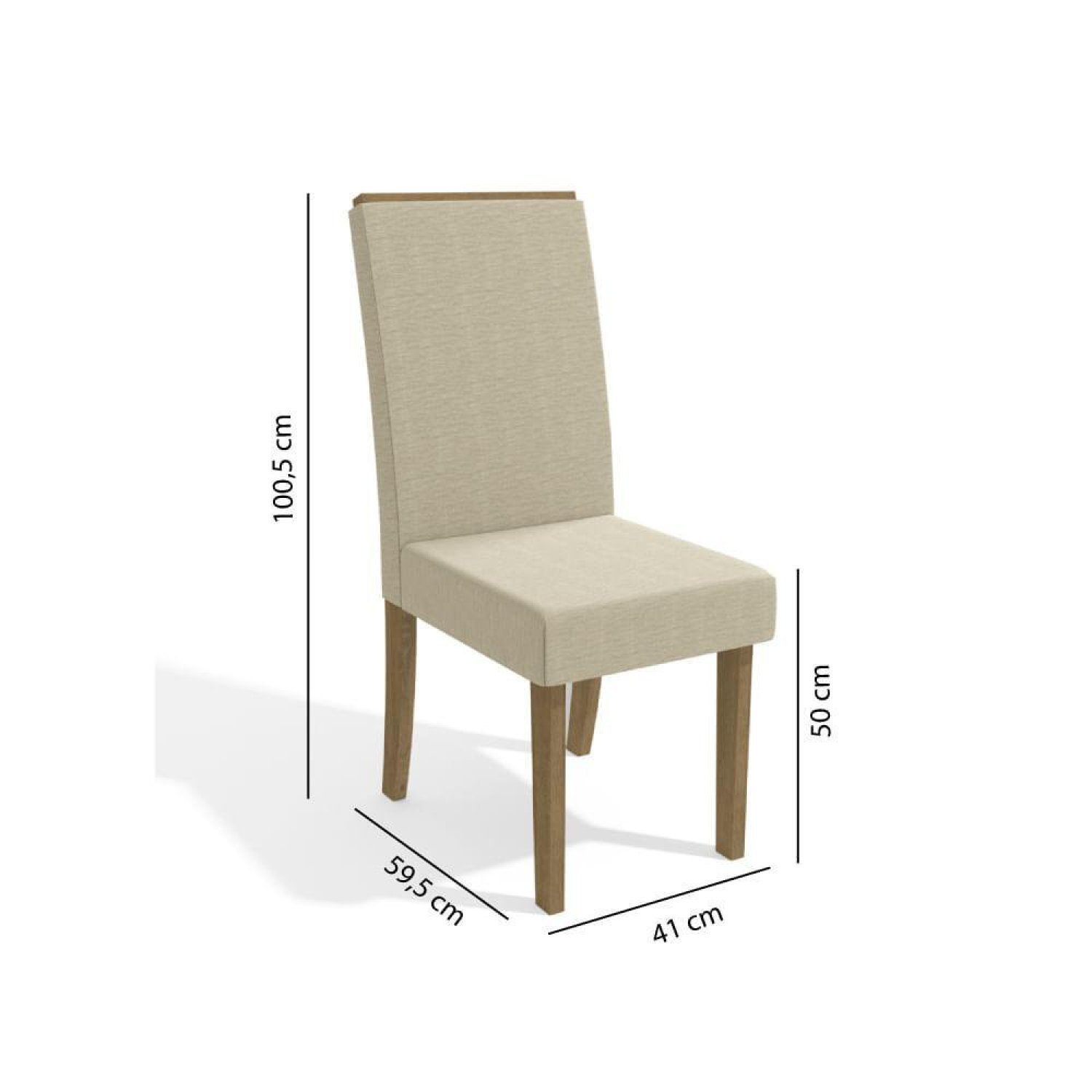 Conjunto Sala de Jantar com Mesa e 6 Cadeiras - 4