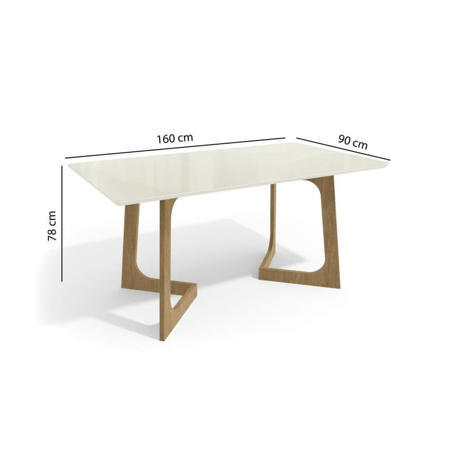 Conjunto Sala de Jantar com Mesa e 6 Cadeiras - 3