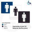 Ver imagem 4 de Placa Banheiro Masculino 15x15 Acrílico