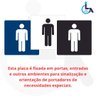 Placa Banheiro Masculino 15x15 Acrílico - 5
