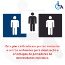 Ver imagem 5 de Placa Banheiro Masculino 15x15 Acrílico