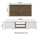 Ver imagem 2 de Rack Madesa Metz e Painel para Tv até 55 Polegadas - Branco/rustic/rustic