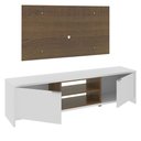 Ver imagem 3 de Rack Madesa Metz e Painel para Tv até 55 Polegadas - Branco/rustic/rustic