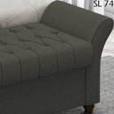 Ver imagem 6 de Recamier Calçadeira Bau 140 cm Pes MDF Ogeo Linho SL 74 Peer