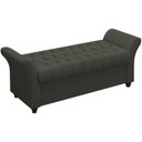 Ver imagem 1 de Recamier Calçadeira Bau 140 cm Pes MDF Ogeo Linho SL 74 Peer