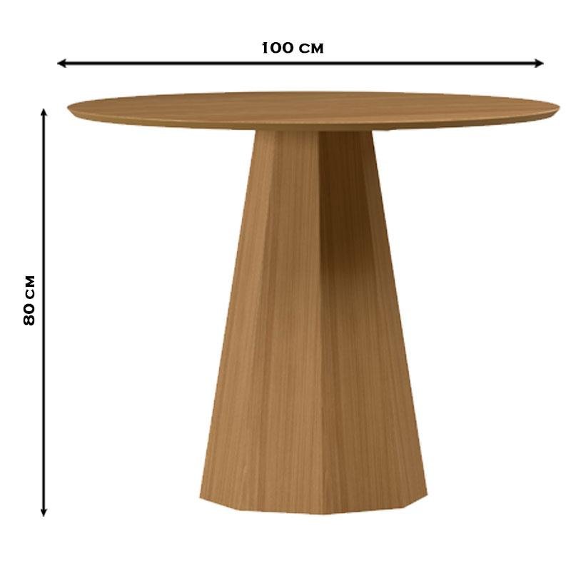 Mesa de Jantar 100x100 Cm Isis sem Vidro Ype – New Ceval - 2