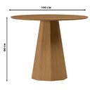 Ver imagem 2 de Mesa de Jantar 100x100 Cm Isis sem Vidro Ype – New Ceval