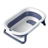 Banheira para Bebê Infantil Retrátil Dobrável Modelo Slim 38 Litros - 0 a 4 Anos de Idade:Azul - 1