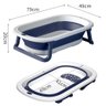 Banheira para Bebê Infantil Retrátil Dobrável Modelo Slim 38 Litros - 0 a 4 Anos de Idade:Azul - 2