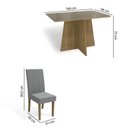 Ver imagem 4 de Mesa de Jantar Retangular Lótus 6 Cadeiras