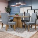 Ver imagem 1 de Mesa de Jantar Retangular Lótus 6 Cadeiras