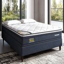 Ver imagem 1 de Cama Box Casal Toronto Pkt 10 Eps Spring Luxo Cinza/Branco
