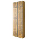 Ver mais imagens de Cristaleira Conjunto 2 Torres Luminare Reflecta LED 100% MDF Naturale - Gelius