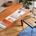 Ver imagem 4 de Escrivaninha Parma Freijó para Escritório e Home Office com Design Moderno e Espaço Funcional