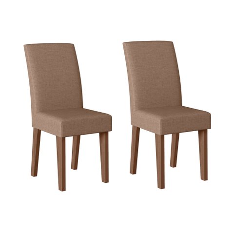 CONJUNTO COM 2 CADEIRAS GEORGIA - Amêndoa 07C