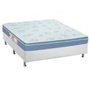 Ver imagem 1 de Cama Box Casal Colchão Espuma D45 Castor Sleep Max + Base CRC Courano White(138x188)