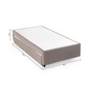 Ver imagem 5 de Base Box Solteiro com Colchão Auxiliar de Mola 88x188x28cm Seattle Bege Herval