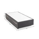 Ver imagem 5 de Base Box Solteiro com Colchão Auxiliar de Mola 88x188x28cm Seattle