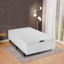 Ver imagem 5 de Base Box Baú Solteiro 88x188x35cm Merida Branco Herval