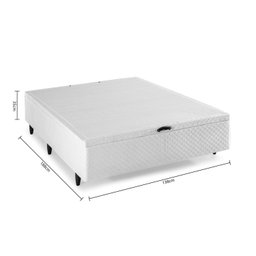 Base Box Baú Casal 138x188x35cm Merida - 6