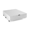 Ver imagem 4 de Base Box Baú Casal 138x188x35cm Merida Branco Herval